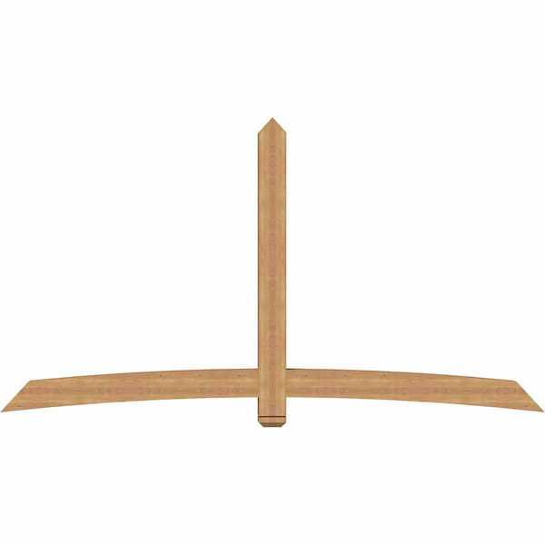 Ekena Millwork Bellingham Timber Gable Bracket, Western Red Cedar, 108"W x 58"H x 5 1/2"D x 5 1/2"F, 13/12 Pitch GBW108X58X0606BEL00SWR - main